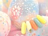 【ハンドジェル】一色塗orグラデ(ストーン10粒)＋美爪を育てるウォーターケア