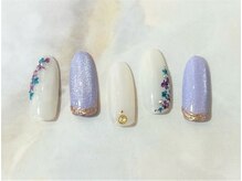 グラマラス 白金台店(glamourous produced by Noble)/紫陽花ネイル[白金台/目黒]