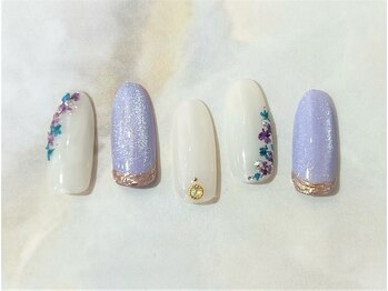 グラマラス 白金台店(glamourous produced by Noble)/紫陽花ネイル[白金台/目黒]