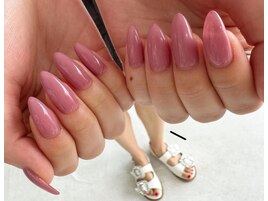 桜色ネイル/春色ネイル