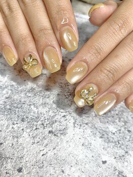 アトリエ バイ アール(ATELIER by R)/ネイル◎マグネット+パーツ追加