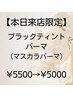 【8月21日来店限定】 ブラックティントパーマ（上まつ毛）　￥5500→￥5000