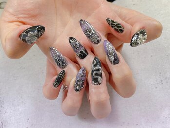 ネイル ビューティーマジック 葛西本店/ゴージャスメタリックネイル