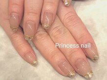 プリンセスネイル(Princess nail)/ホロフレンチ×ミラー10,300