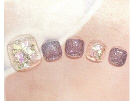 ピンクシェルネイル