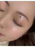 《目元デザイン》まつげパーマ×眉毛毛流れパーマ×眉毛スタイリング
