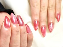 パダアット ヴァラネイル 天神南店(PADA at VALLANAIL)/ベリーピンク/ちゅるんネイル/春