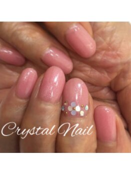 クリスタルネイル ボンベルタ橘店(CRYSTAL NAIL)/ワンポイントフラワーネイル