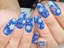 雪の結晶☆ブルー