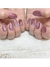 シャルム 本厚木(charme)/マグネットネイル ピンク