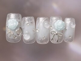 水色チークバラリボン￥8480