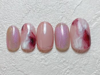 ニュアンスネイル マーブル