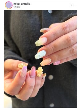 アンネイルズ(annails)/〈nailist限定〉10本アート
