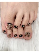 インプレス 鶴見店(Impress)/【Foot】ヒョウ柄ネイル