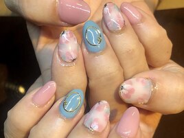 ３月　春らしいフラワーネイル