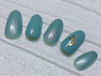 ネイルサロンアンドスクール アイビー(IVY)/夏のターコイズカラー