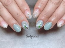 ゴージャス ネイル アンド スクール(Gorgeous)/定額ネイル・ターコイズ