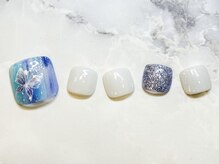 ネイルサロン クラーヴォ(cravo)/フットシンプルアートコース　18