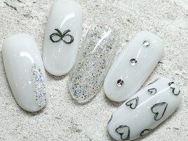 落書きネイル ハートネイル