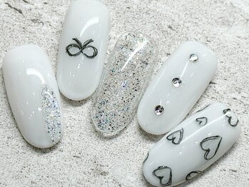 チェリーズネイル(Cherrys Nail)/落書きネイル ハートネイル