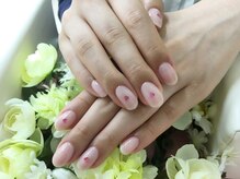 プルミエ ネイル(Premier Nail)/チュールなカラー＆ハートホロ