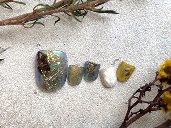 ワイヤーオーロラミラーネイル