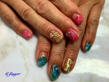 ジー フィンガー 千葉店(G)/マーブルネイル