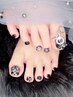 ケア付☆フットジェル【パーツ・アート６本付け放題】【9500円→8800円☆】