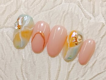 サマーニュアンスネイル