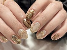 アイネイルズ 渋谷店(I nails)/【Saki.o】ブラウンニュアンス