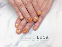 ネイルアトリエルカ(nail atelier LUCA)/W-134 イエローニュアンスネイル