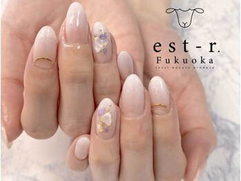 エストアール 博多口店(est-r.)/【シンプルネイル】