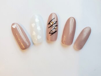 ビーケア 自由が丘店(B.care)/バレンタインネイル¥6480