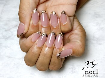 ノエル(Noel)/ピンク×ガラスフレンチ