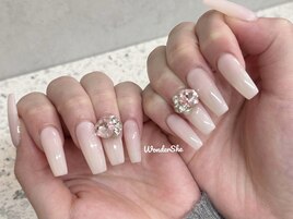 【長さ出し】ワンカラーネイル