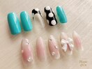 ドットネイル&チークネイル