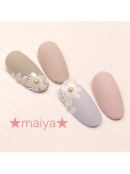 マイヤ 大泉ゆめりあ店(maiya)/☆上品お花レースネイル☆