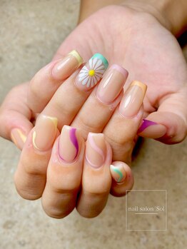 ネイルサロン ソル(Sol)/流行りのウネウネスカルプ