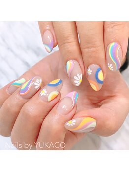 リグネイルスタジオ(Lig nail studio)/パステルデイジーネイル