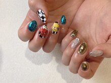 オーク 戸塚(OAK)/アシメ　キャラクターnail