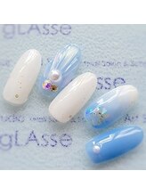 アートスタジオ グラッセ(Art Studio gLAsse)/ブルーマーメイドネイル