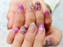 ネイルサロン シェル(Nail Salon SHELL)/チェック★ネイル★