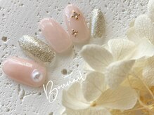 ネイルアンドアイラッシュ ボネール 銀座店(lash Bounail)/シンプル　ストーン　7980円