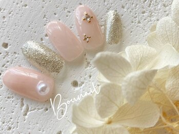 ネイルアンドアイラッシュ ボネール 銀座店(lash Bounail)/シンプル ストーン 7980円