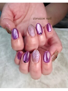 コラソンネイル(corazon nail)/選べるデザイン☆ガラスネイル