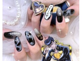 手書き文字 痛ネイル 推しネイル