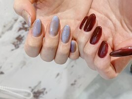 ブルー×ブラウン