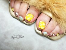 シュガーネイル(sugar nail)/ミモザネイル