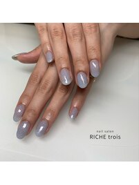 夏先取りブルーネイル