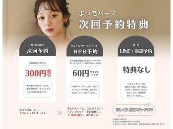 フィズ アイ ビューティー 豊橋牛川店(fiz eye beauty)/次回予約特典